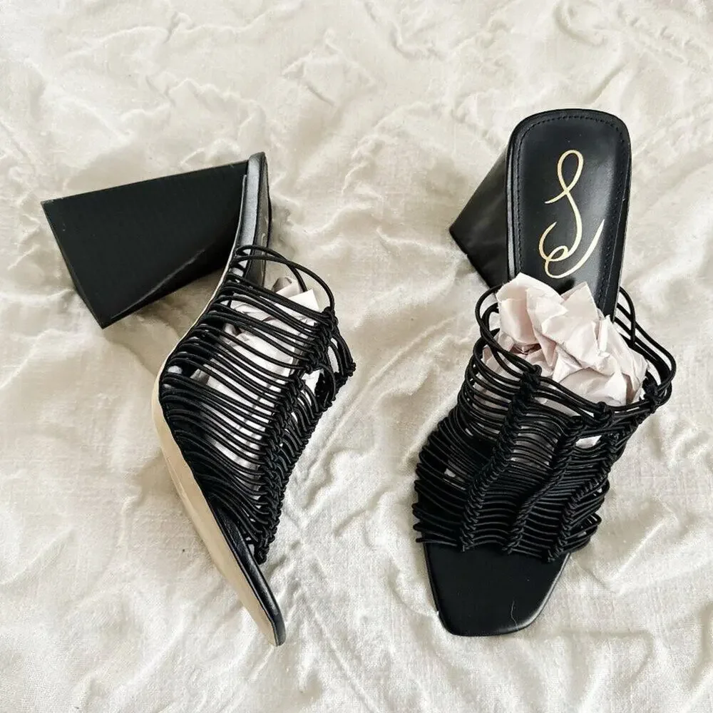 Sam Edelman Laurette Slip On High Heel Sandals Size 9 New